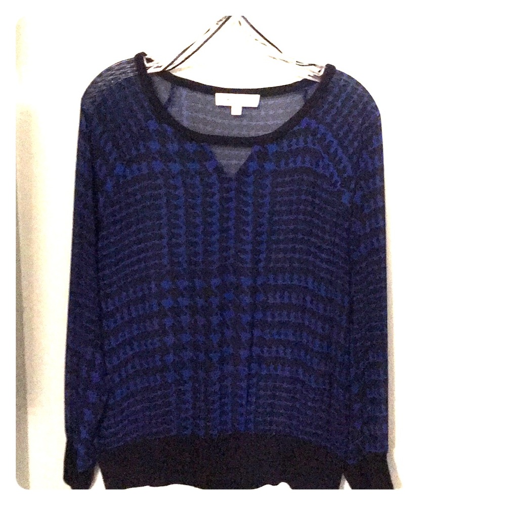 Royal blue/navy blouse